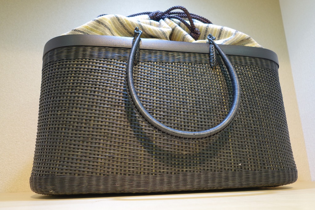 巾着竹かごバッグ | 京都の和装小物 和小物さくら